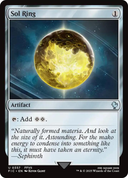 MTG magic 1x Sol Ring #357 (M/NM) Commander Final Fantasy - Image 2