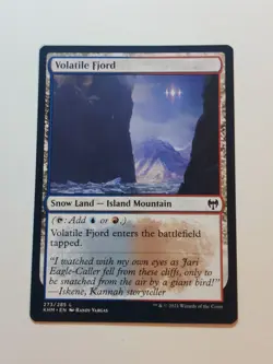 Volatile Fjord Kaldheim Regular MTG Magic The Gathering Land - Image 2