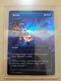 Refute Foil Showcase Common, Foundations #313, MTG Magic The Gathering - Image 1