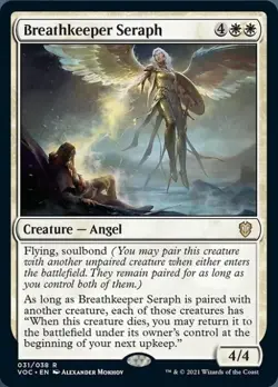Breathkeeper Seraph - Light Play MTG Commander 2021 Crimson Vow - Image 1