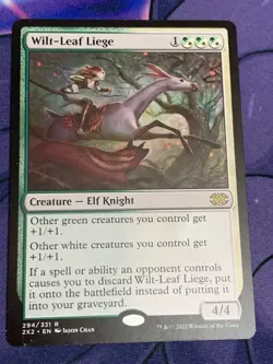 C1874 MAGIC GATHERING MTG DOUBLE MASTERS WILT-LEAF LIEGE #294 NM RARE - Image 1