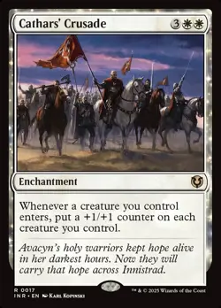 Cathars' Crusade- Innistrad Remastered  FOIL MTG-NM - Image 1