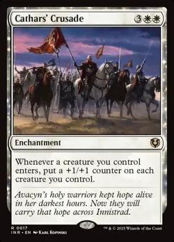 Cathars' Crusade- Innistrad Remastered  FOIL MTG-NM - Image 2