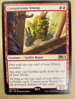 MTG 1x Conspicuous Snoop # 139 Core Set 2021 M21 Magic the Gathering Card x1 NM - Image 1