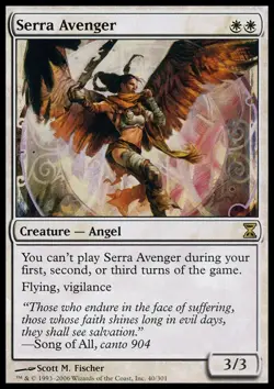 [1x] Serra Avenger - Foil Slight Play, English Time Spiral MTG Magic - Image 1