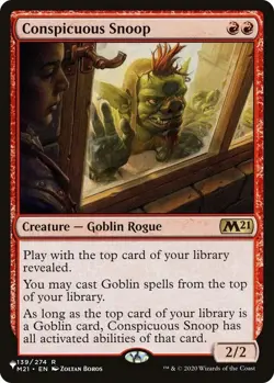 NM MTG CONSPICUOUS SNOOP THE LIST REPRINTS MYSTERY BOOSTER 2 - Image 1