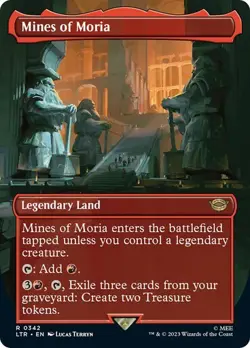 Mines of Moria BORDERLESS - 0342 - Rare - Lord of the Rings LTR MTG - Image 2