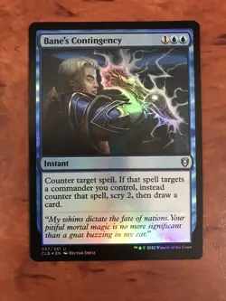 Bane's Contingency Foil MTG Magic the Gathering Card NM Mint Baldur's Gate CLB - Image 2