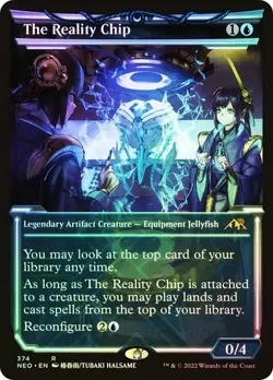 Magic The Gathering MTG THE REALITY CHIP FOIL SHOWCASE Kamigawa: Neon Dynasty NM - Image 1