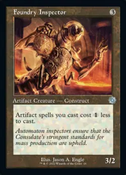 Foundry Inspector - Foil - Retro Frame x1 - The Brothers' War - Light Play, Engl - Image 2