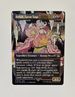Tellah Great Sage Borderless Magic: The Gathering Final Fantasy 0349 - Image 1