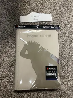 Magic the Gathering Final Fantasy Cloud Ultra Pro 9-Pocket Binder Torn Seal - Image 1