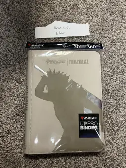 Magic the Gathering Final Fantasy Cloud Ultra Pro 9-Pocket Binder Torn Seal - Image 5
