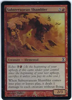 FOIL Subterranean Shambler Time Spiral - MTG Magic the Gathering Card - Image 1