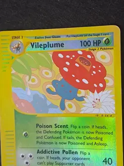 Pokemon TCG Vileplume Card 43/147 Aquapolis Reverse Holo MP - Image 4