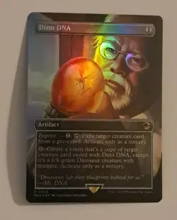 Dino DNA Borderless FOIL NM Magic the Gathering Jurassic World LCI Ixalan MTG - Image 1