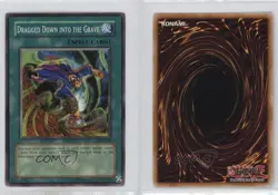 Dragged Down into the Grave Unlimited YuGiOh Dark Crisis #DCR-084 2003 0b3 - Image 3