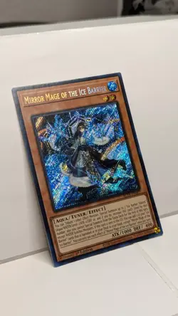 Yu-Gi-Oh! Mirror Mage Of The Ice Barrier BLTR-EN007 Secret Rare 1st Edition NM - Image 2