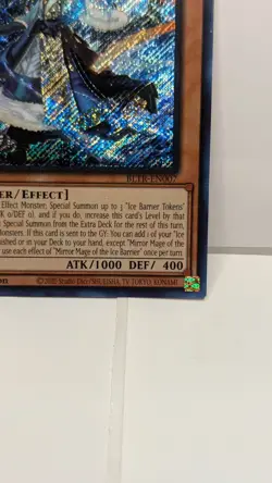 Yu-Gi-Oh! Mirror Mage Of The Ice Barrier BLTR-EN007 Secret Rare 1st Edition NM - Image 6