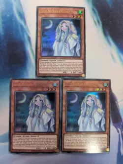 YuGiOh! Ghost Mourner & Moonlit Chill MP21-EN061 Ultra Rare x 3 PLAYSET 1st Ed - Image 2