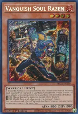 x1 Vanquish Soul Razen - MP24-EN139 - Prismatic Secret Rare - 1st Edition Yu-Gi- - Image 2