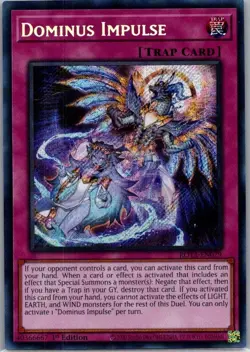 YUGIOH DOMINUS IMPULSE SECRET RARE NM ROTA-EN079 - Image 1