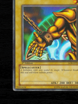 Yu-Gi-Oh Right Arm of the Forbidden One LOB-E099 1st Edition Ultra Rare EU 2002 - Image 17
