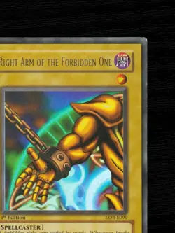 Yu-Gi-Oh Right Arm of the Forbidden One LOB-E099 1st Edition Ultra Rare EU 2002 - Image 6