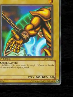 Yu-Gi-Oh Right Arm of the Forbidden One LOB-E099 1st Edition Ultra Rare EU 2002 - Image 7