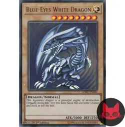 Yugioh Blue-Eyes White Dragon LCKC-EN001 Ultra Rare 1st Edition NM - Image 1