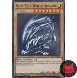Yugioh Blue-Eyes White Dragon LCKC-EN001 Ultra Rare 1st Edition NM - Image 3