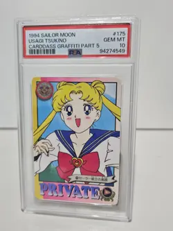 🔥🔥 Sailor Moon PSA 10 | 1994 Vintage CARDDASS | Anime Trading Card 🌟🌟 - Image 1