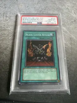 YuGiOh Black Luster Ritual PSA 10 GEM MINT 1st Edition Super Rare 2004 SYE-025 - Image 1
