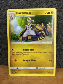 Hakamo-O 76/111 - NM SM Crimson Invasion - Pokemon 2017 Uncommon TCG Card Game - Image 1