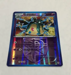 PokÃ©mon GARBODOR Card 66/135 Reverse Holo Rare LP B&W Plasma Storm Light Play - Image 2