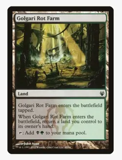 Golgari Rot Farm #80 DDJ Magic Card in a Protective Sleeve - Image 1