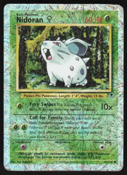 Pokemon TCG Jungle #57/64 Nidoran F DMG (Creases) - Image 1