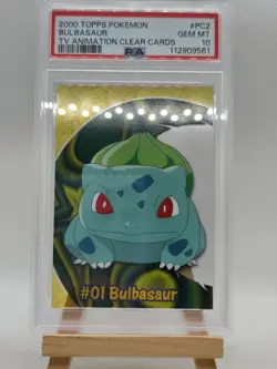 #01 Bulbasaur Topps PC2 Clear Card - Image 1