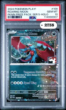 PSA 10 POP 17! 2024 POKEMON PLAY! ROARING MOON PKMN PRIZE PACK: SER 5-HOLO - Image 3