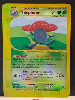 Vileplume 31/165 - Reverse Holo Rare - Expedition - MP - Pokemon Card WOTC - Image 2