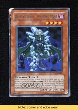 R - Destiny HERO Diamond Dude 1st Ed. YuGiOh Enemy of Justice #EOJ-EN003 0l5n - Image 1