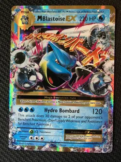 Mega Blastoise EX  22/108 Pokemon Evolutions XY Ultra Rare Card LP - Image 1
