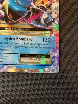 Mega Blastoise EX  22/108 Pokemon Evolutions XY Ultra Rare Card LP - Image 10