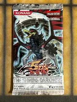 Yugioh 2010 The Shining Darkness Booster Pack 1st Edition Factory Sealed! - Image 1