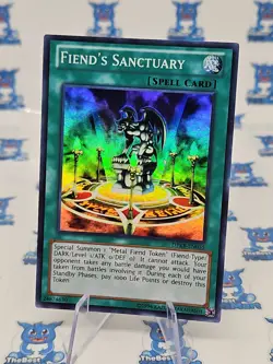 -Yu-Gi-Oh TCG- Fiend's Sanctuary Unlimited Super Rare DPKB-EN035 - NM - Image 1