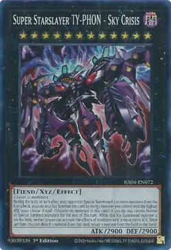 Yugioh! Super Starslayer TY-PHON - Sky Crisis - RA04-EN072 - Super Rare - 1st Ed - Image 2