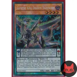 Yugioh Supreme King Dragon Darkwurm BLRR-EN063 Secret Rare 1st Edition NM - Image 1