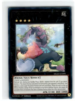 Yu-Gi-Oh! Number 41: Bagooska The Terribly Tired Tapir Rare MGED-EN090 Lightly - Image 1