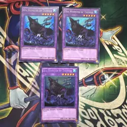 Yugioh! Sea Monster of Theseus MP17-EN231 x3 Playset Secret Rare 1st Edition NM - Image 1