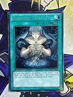 Yu-Gi-Oh Guarded Treasure DRLG-EN013 Secret Rare 1st Edition VLP - Image 3